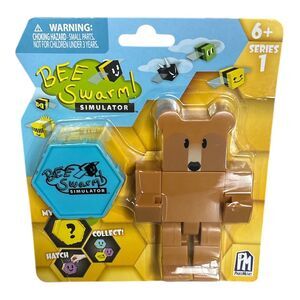 Bee Swarm Simulator Father Bear Action Figure Pack w/ Mystery Bee & Honeycomb